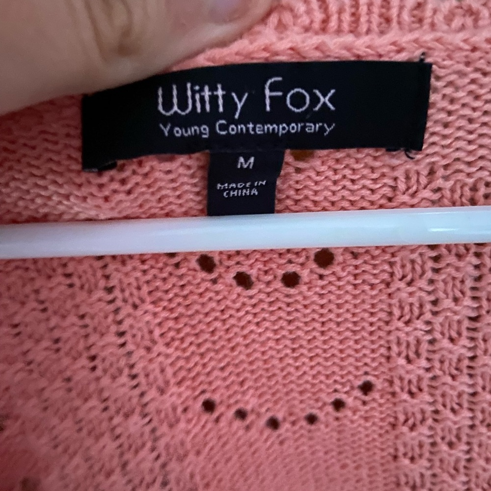 Witty Fox Crochet Cardigan - Picture 2 of 3